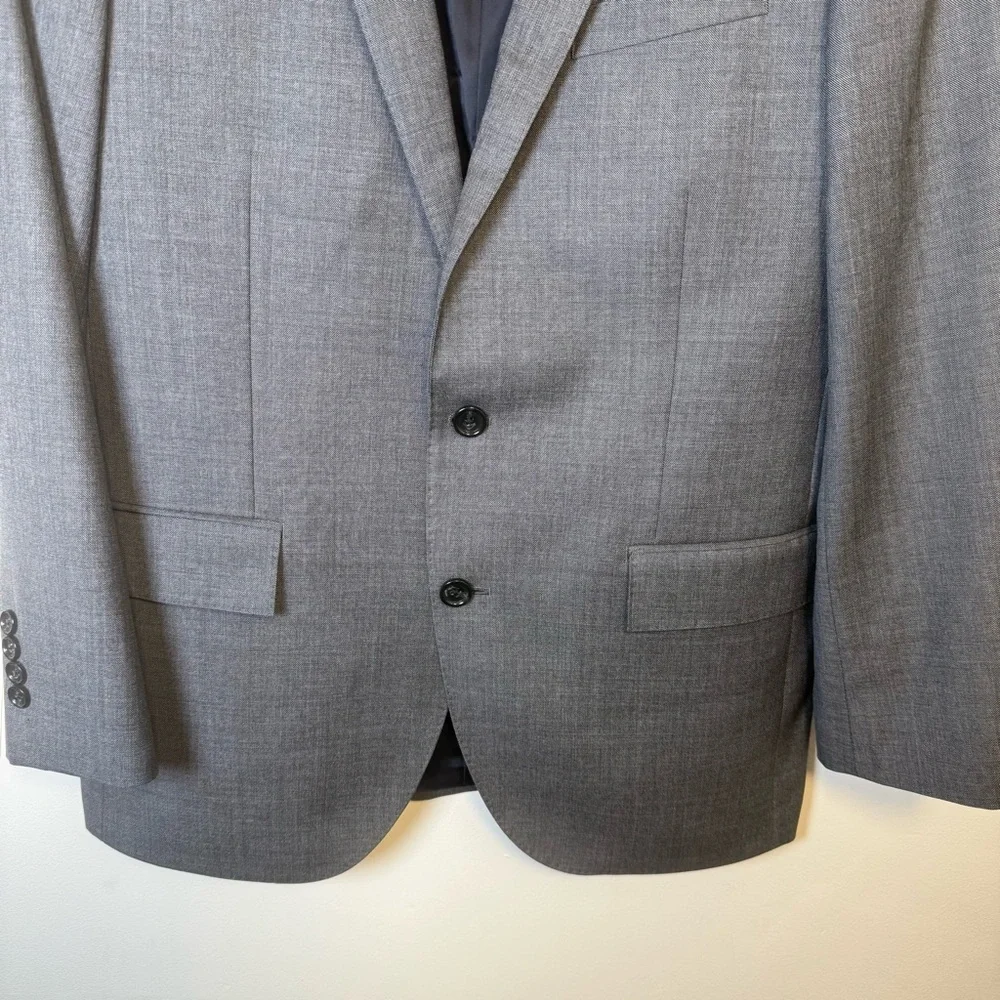 J.Crew Ludlow Tollegno 1900 Dark Gray Italian‎ Wool Suit Jacket Size 40R NWT